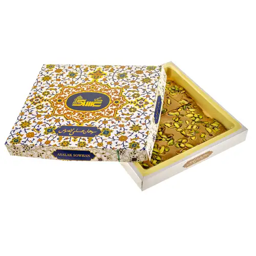 سوهان عسلی تخت مغز پسته (250 گرم)